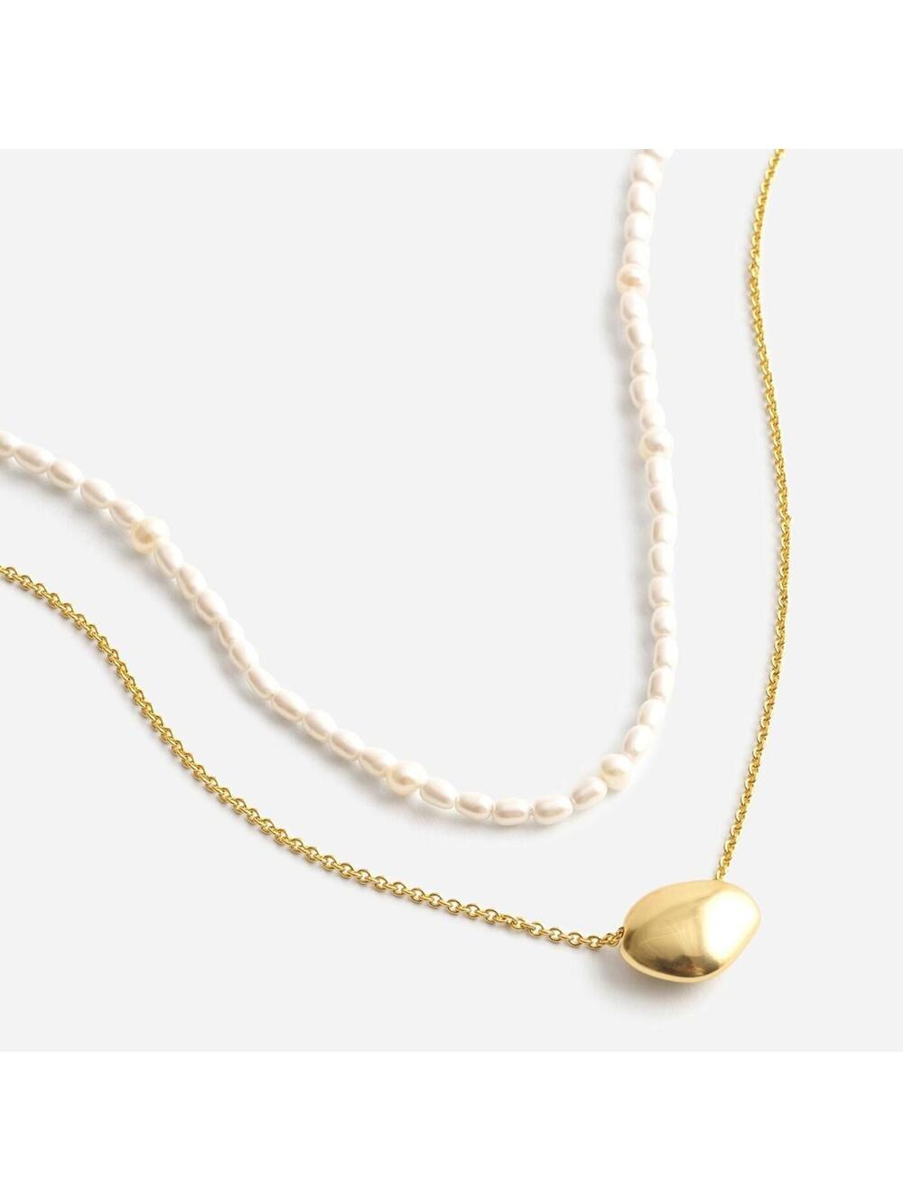 Madewell Dainty Freshwater Pearl Necklace Set - Picture 1 of 4